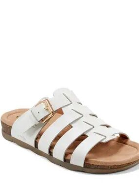 Earth Women's White Slide Sandals size 8